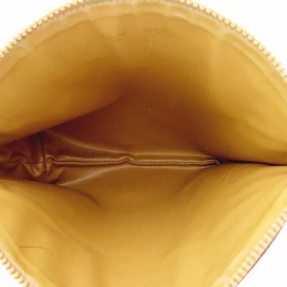 CELINE clutch bag macadam beige PVC ?~ leather Authentic - Picture 7 of 7